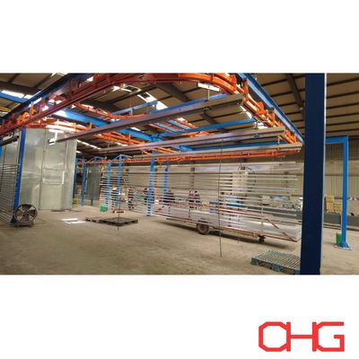 Хорошая цена Линия по нанесению порошкового покрытия для алюминиевых профилей и оборудования для распыления оборудования с поддержкой конвейерной системы онлайн