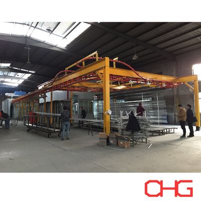 Полуавтоматическое оборудование для покрытия порошковым покрытием для линии производства алюминиевых профилей