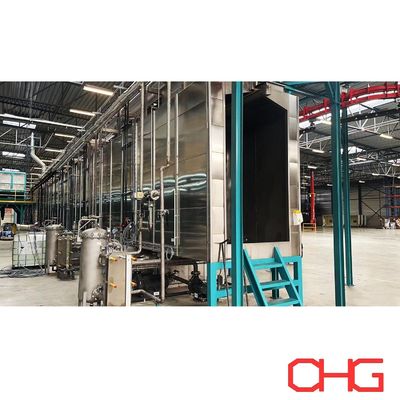 Промышленная линия покрытия порошковым покрытием Спрей чистильщик Улучшенная адгезия и защита