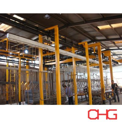 Автоматическая линия по производству порошкового покрытия с ПВХ распылителем