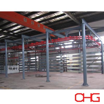 Линия производства порошкового покрытия с системой восстановления порошка и изменением цвета