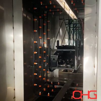 Фан-образная сосна индивидуальная система предварительной обработки распыления для производственной линии порошкового покрытия