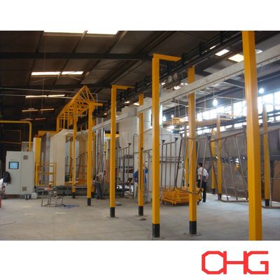 ПЛК-управляемая аппаратная линия покрытия порошка с конвейерной системой и распылителем