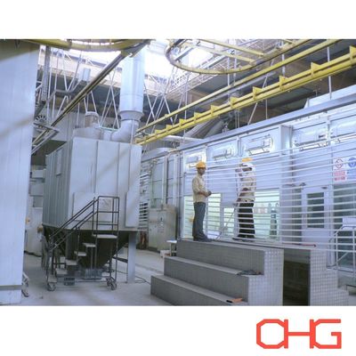 Автоматическая линия производства порошкового покрытия для алюминиевых профилей