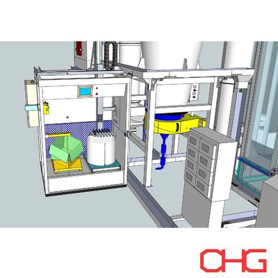 Настраиваемый центр подачи порошка с закрытой цепью для электростатического оборудования для покрытия порошком