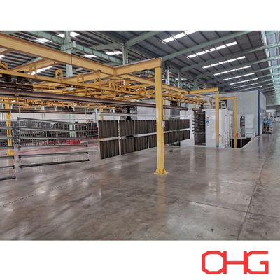 Профессиональная электростатическая линия покрытия порошком для алюминиевых профилей